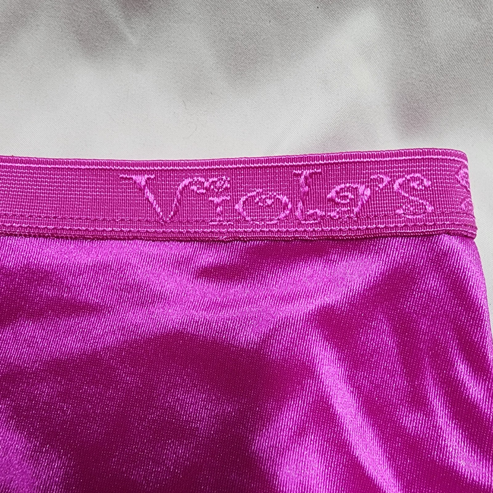 Viola’s Secret Second Skin Liquid Satin Shiny Panties Pink High Gloss Sissy XXL