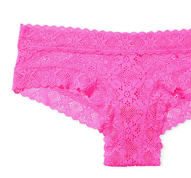 XS S M L XL NEON SO PINK ALL CROCHETLACE THE LACIE Victorias Secret CHEEKY Panty