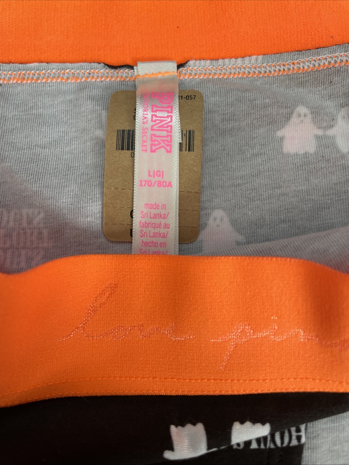 2021 Vintage Victoria’s Secret PINK Wide Band Hipster Panties L Ghost Halloween