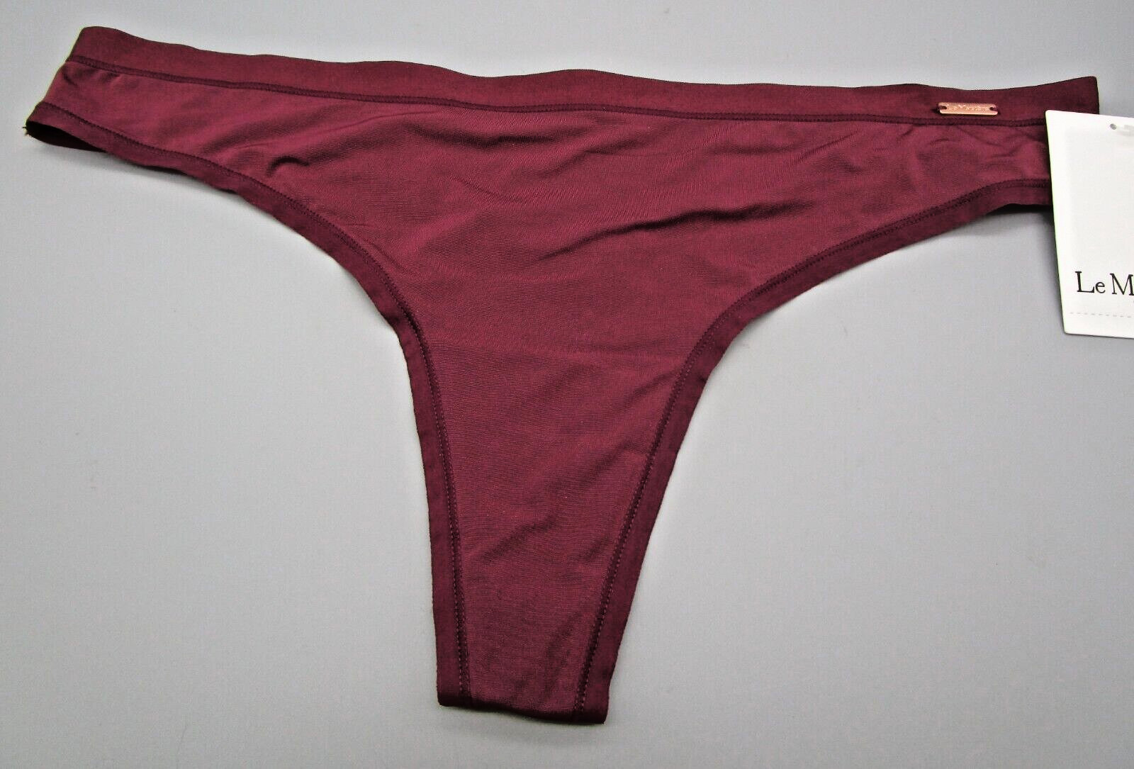 LE MYSTERE~L XL 10 12~8838~Dark Cherry INFINITE COMFORT Thong Panty