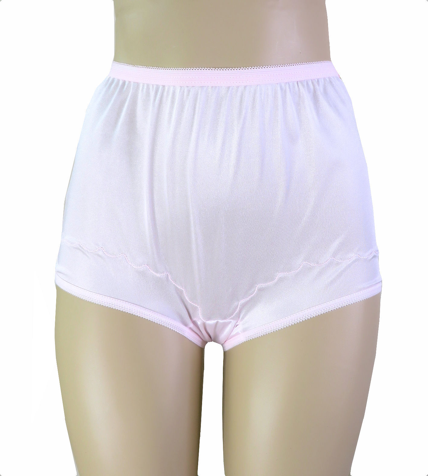 Dixie Belle Underwear Women’s Blue/Pink/Beige Nylon Brief Panties 3 Pack
