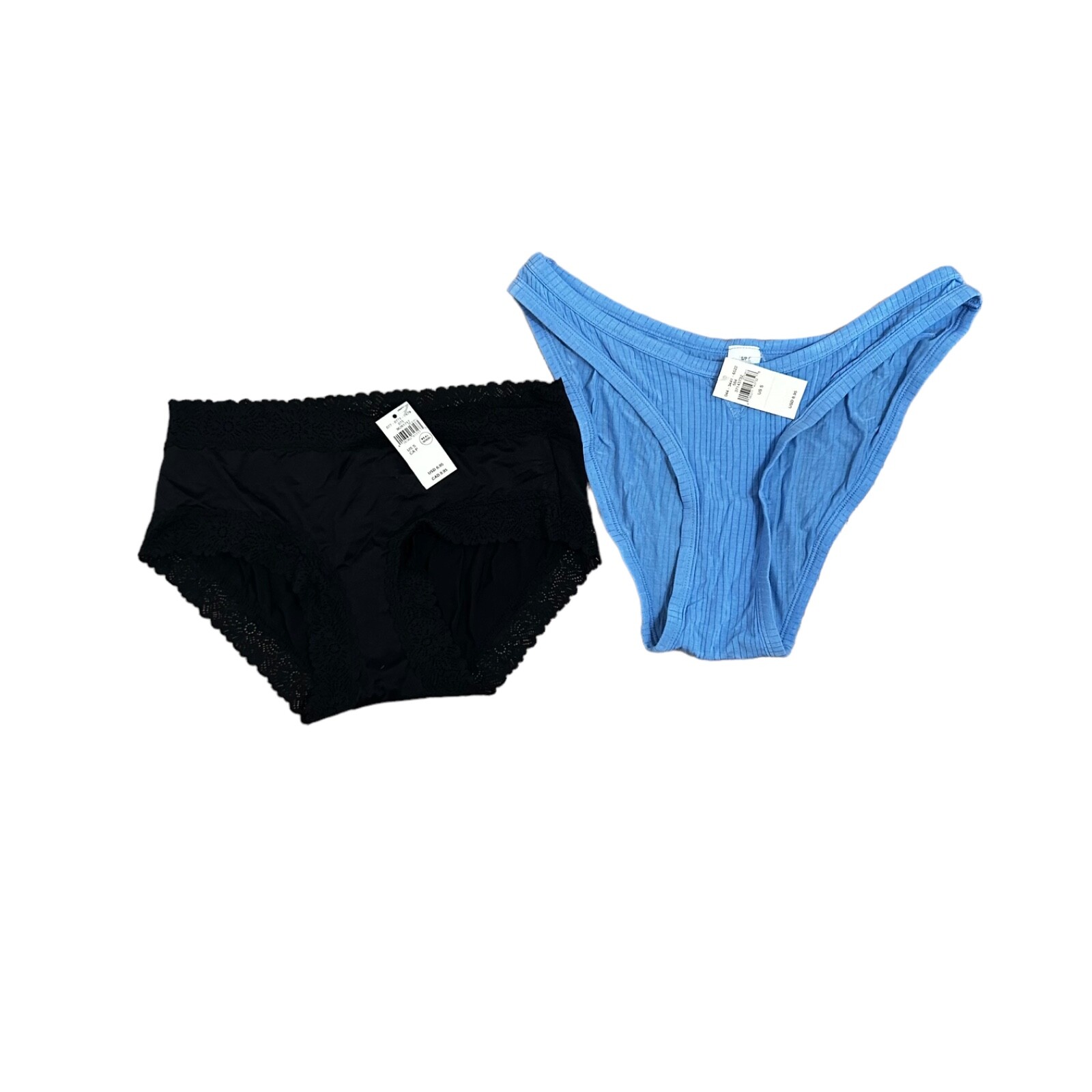 American Eagle Lot of two Panties Size Small Black and Blue New With Tags