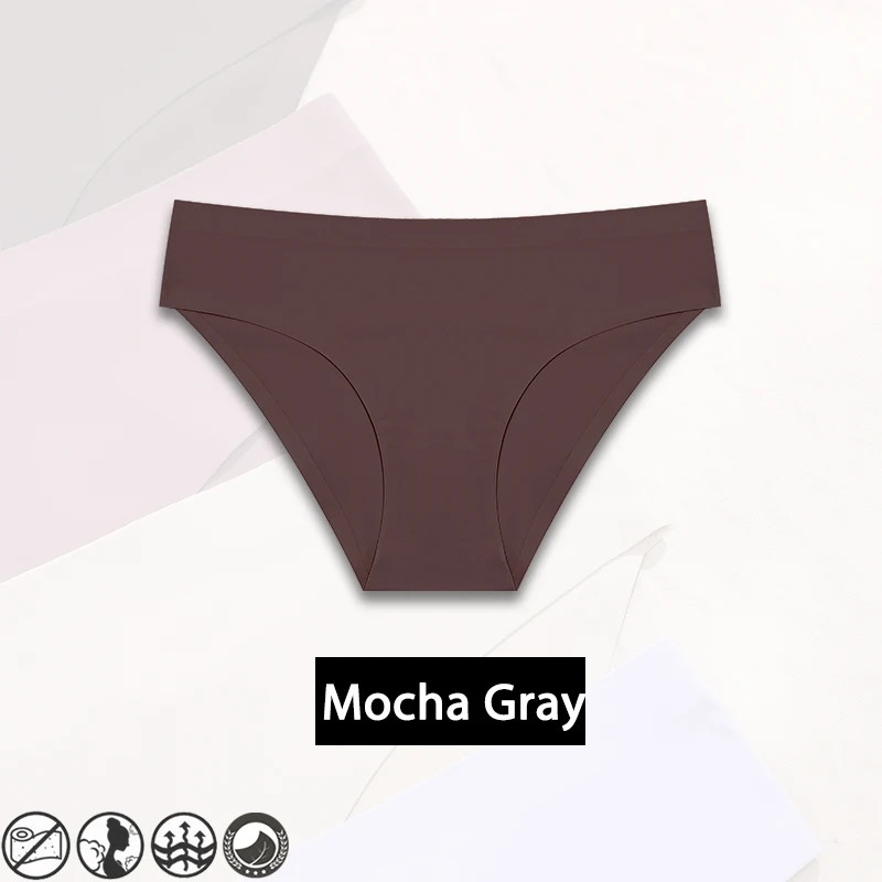 Seamless Panties Low Rise Soft Breathable Triangle Briefs Comfortable Wear