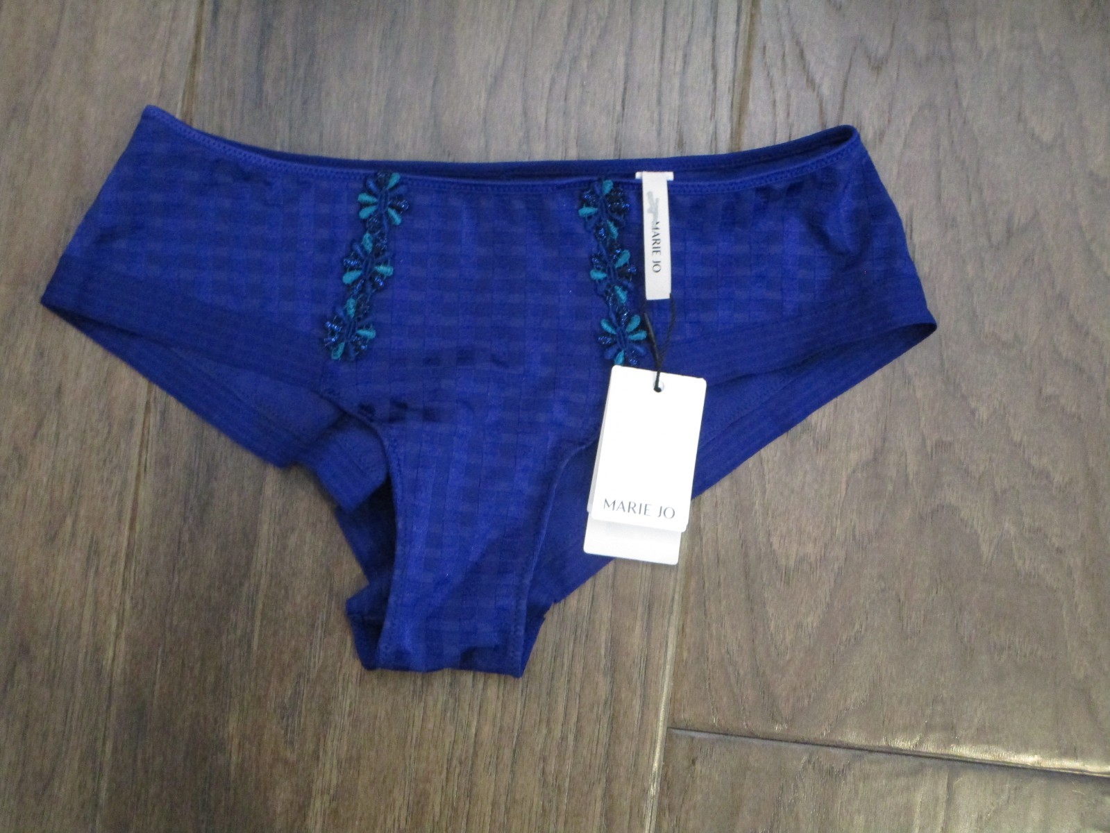 MARIE JO AVERO HOTPANTS PANTIES IN LAZURITE BLUE SIZE SMALL (UK) NEW
