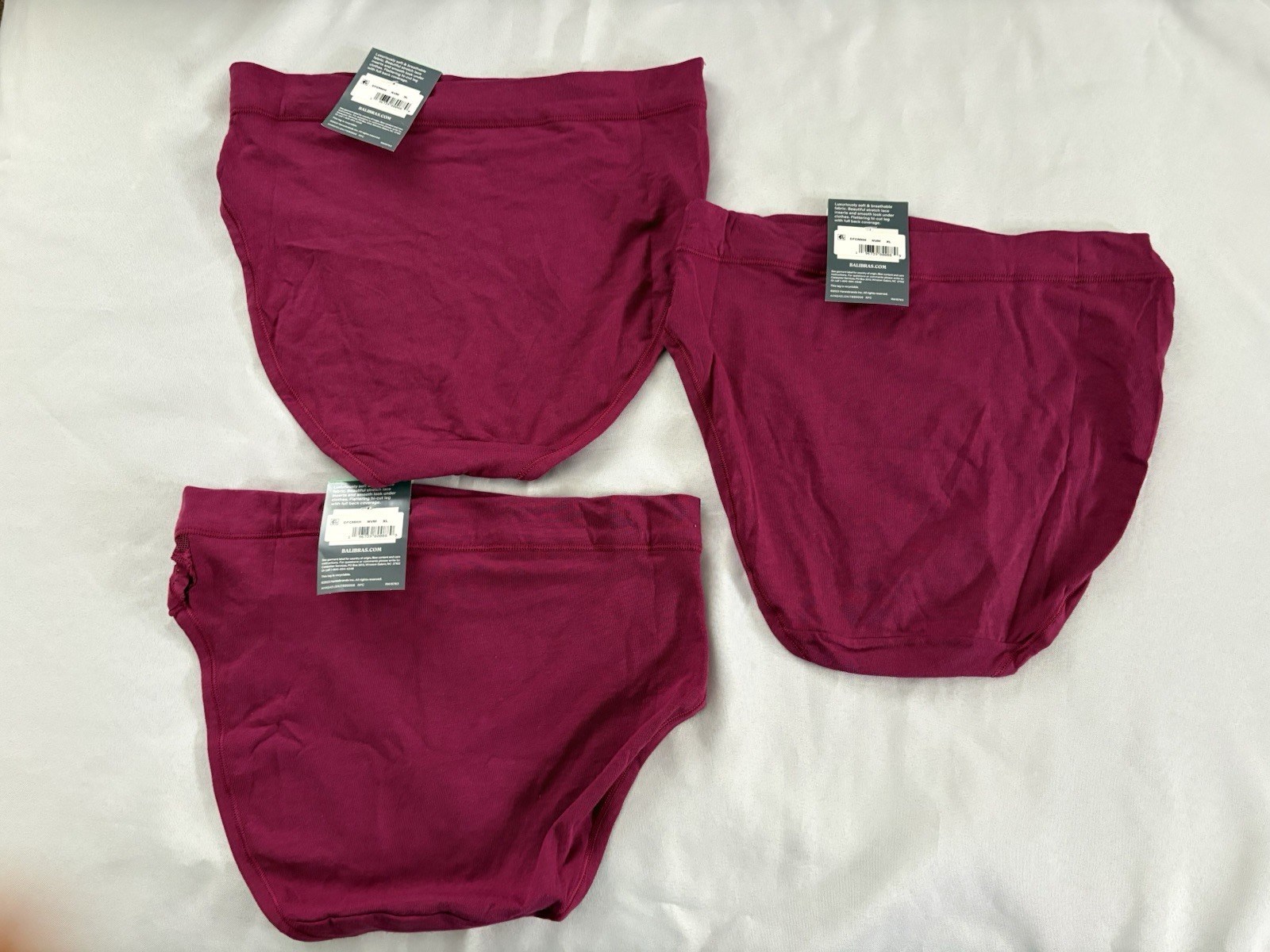 NEW Bali Women’s Breathe Lace High-Cut Underwear DFCMHH 3 Pair Women’s XLarge 8