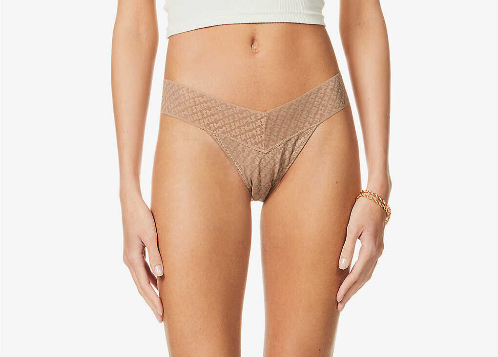 Skims Logo Mesh Cheeky Branded Mid-Rise Stretch-Mesh Briefs XS #14/25