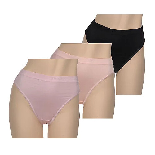 Breezies Set of 3 Classic Nylon Lycra Hi-Cut Women’s Briefs UltimAir Sz 5 A64728