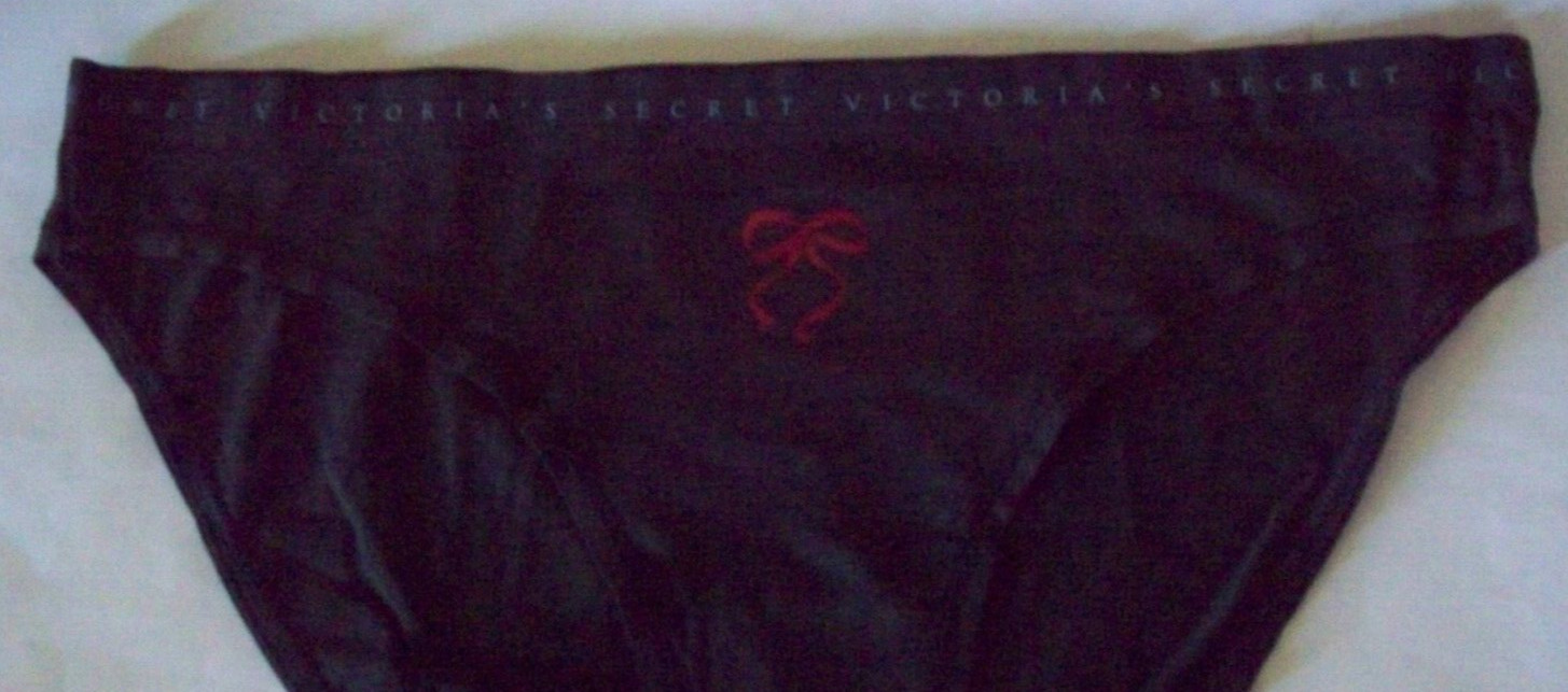 M Deep EverGreen w Graphic Red Bow Stretch COTTON Victoria’s Secret BIKINI Panty