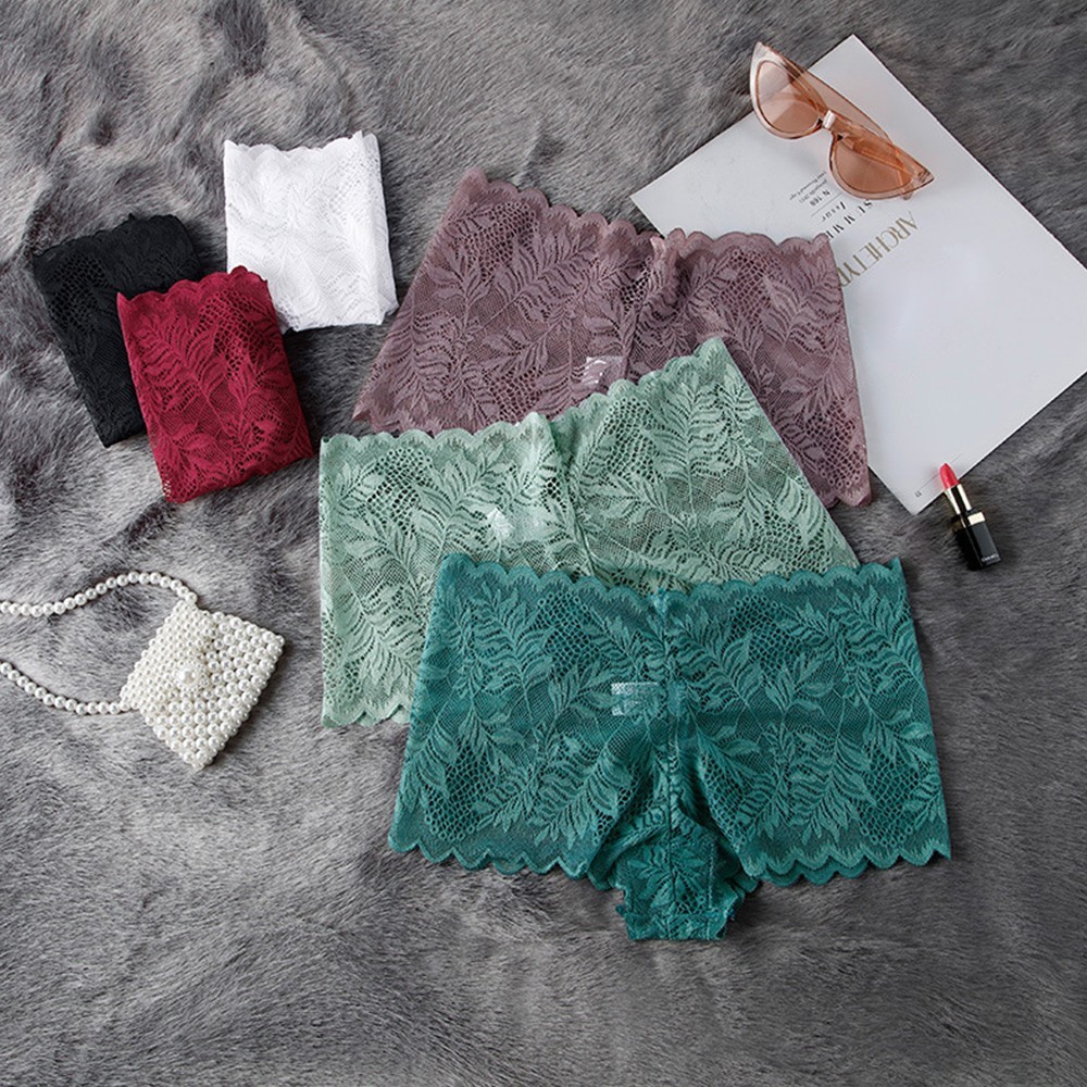 Women’s Lace Panties Floral Pattern Low Rise Soft Nylon Spandex All Seasons