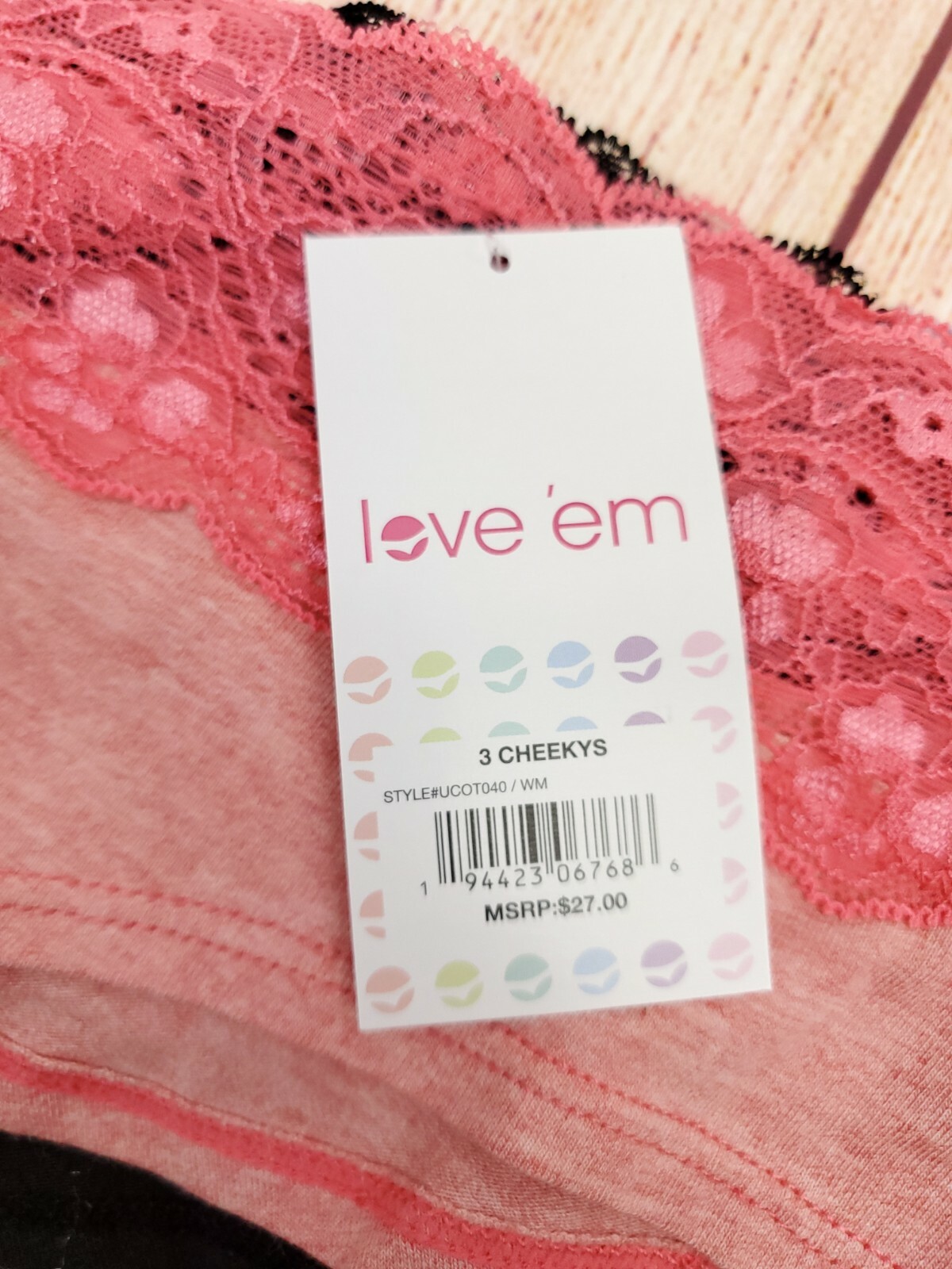 Undies.com Love ’em 3 Pack Cheeky Undies Lace Band Size S 5