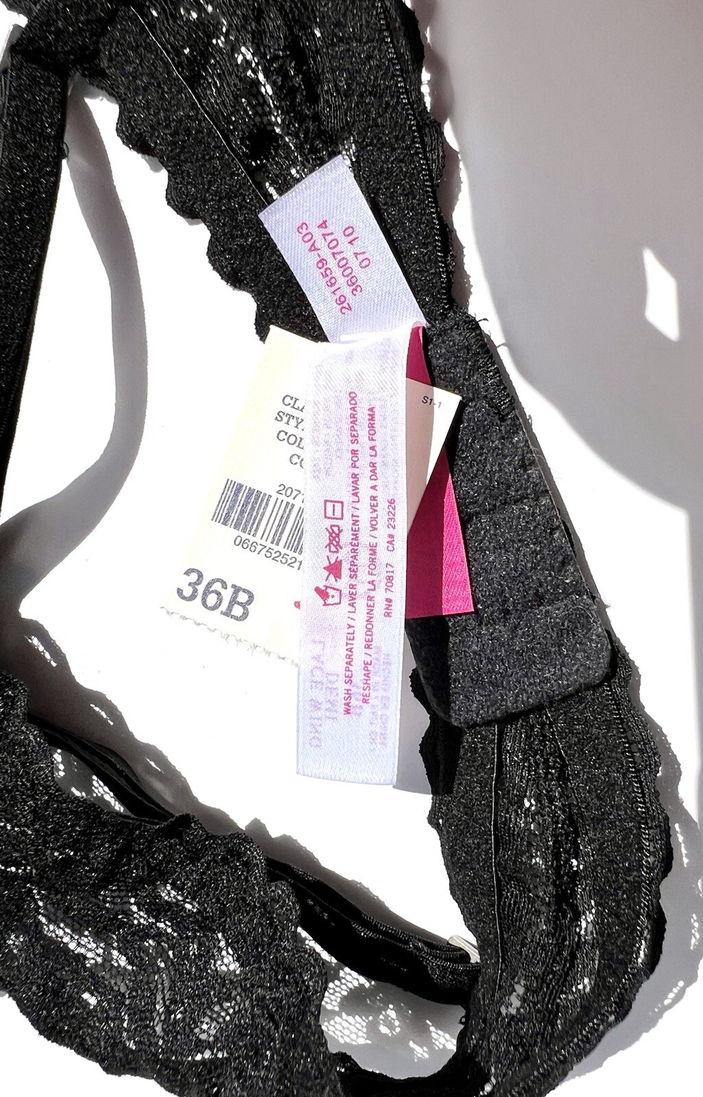 NWT Victoria’s Secret PINK Vintage Demi Lace Wing W Convertible Straps Bra 36B
