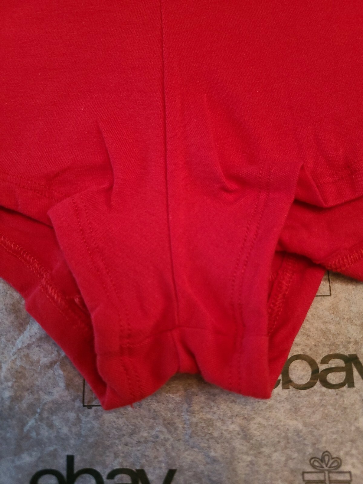 Large TOMMY HILFIGER Signature Logo Trendy Red Boyshort Panty ~ NWT