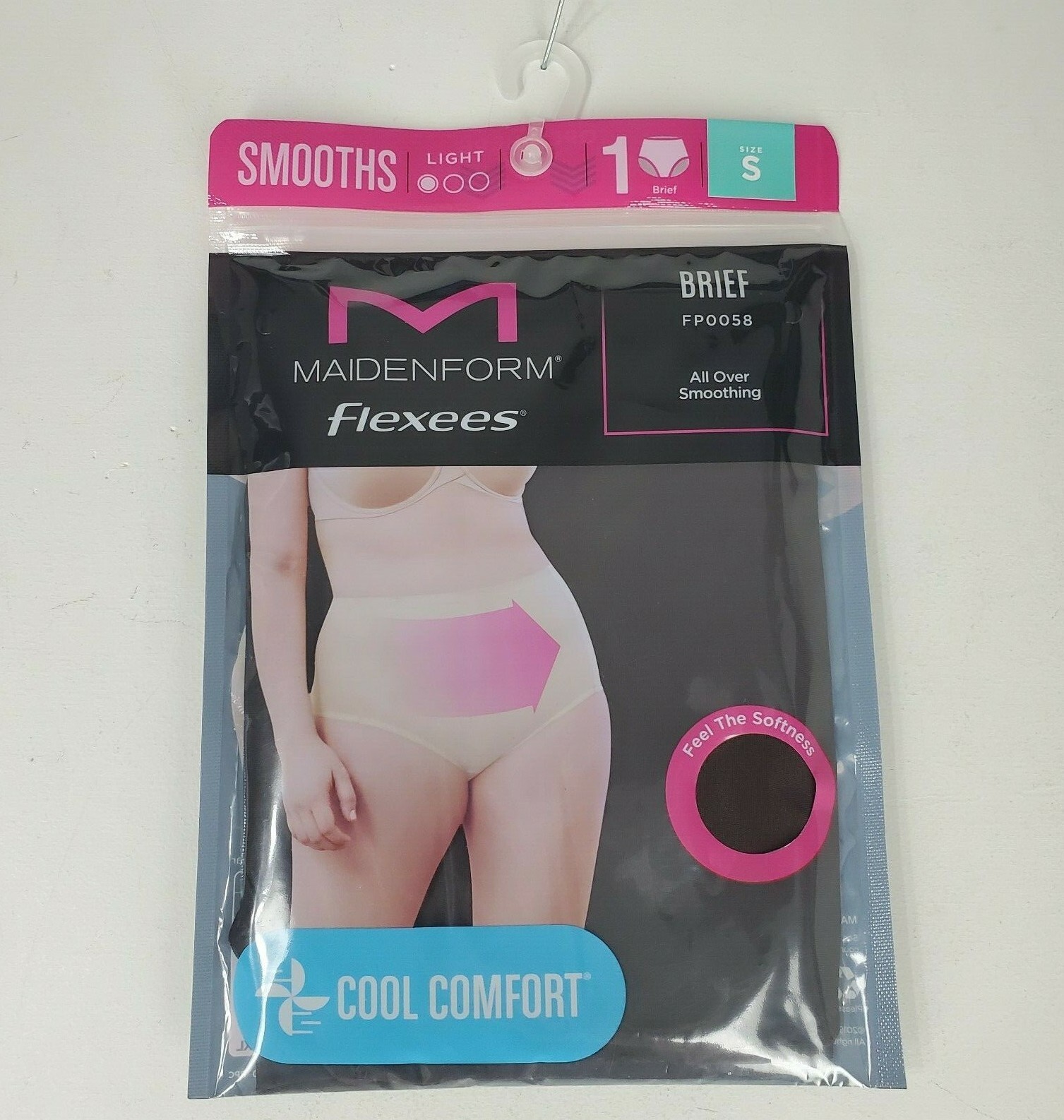 Maidenform Flexees Women’s Brief Cool Comfort size Small Dark Brown New Sealed