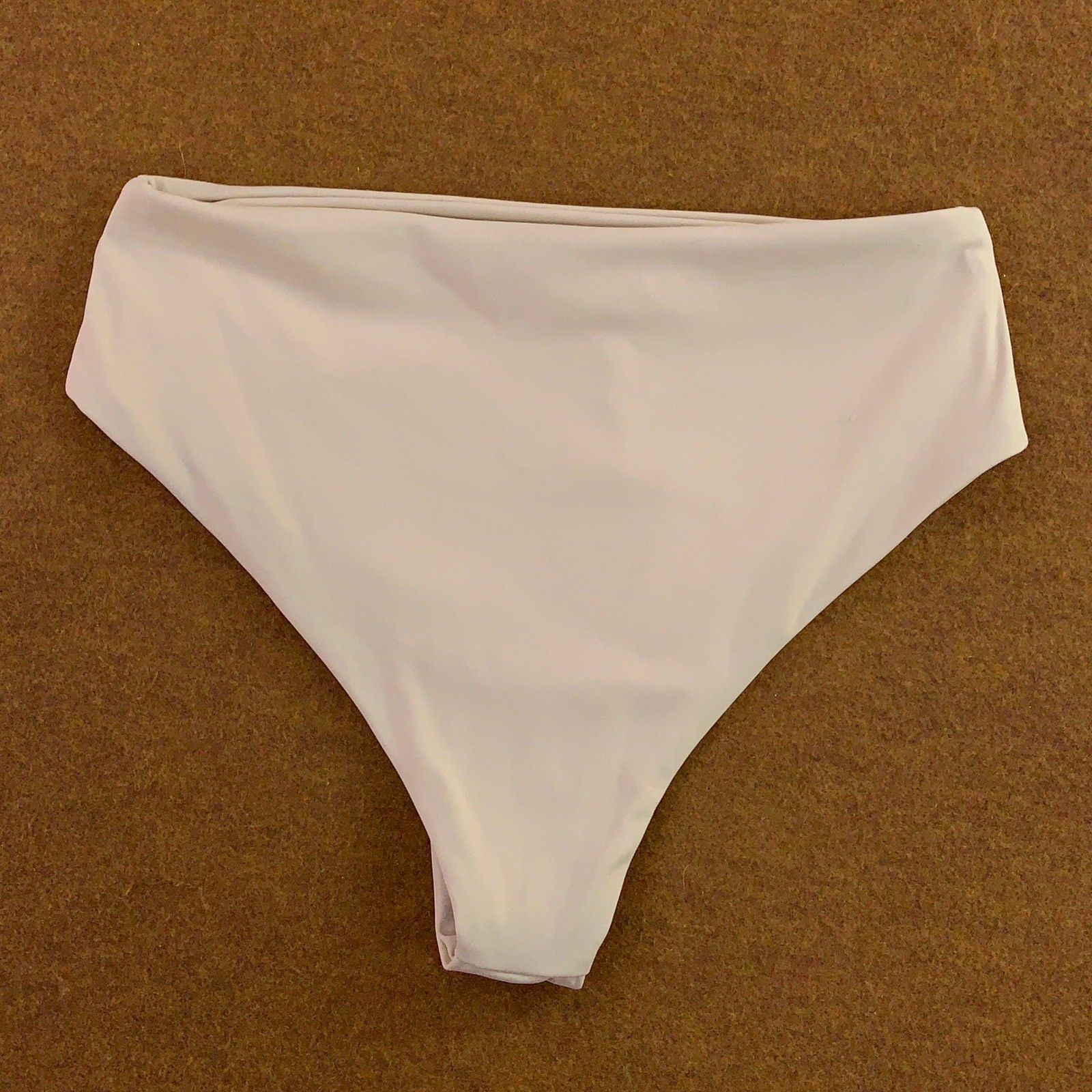 Nonchalant Label Womens Small Nude Lycra High Waisted Panty NWT *Flaw