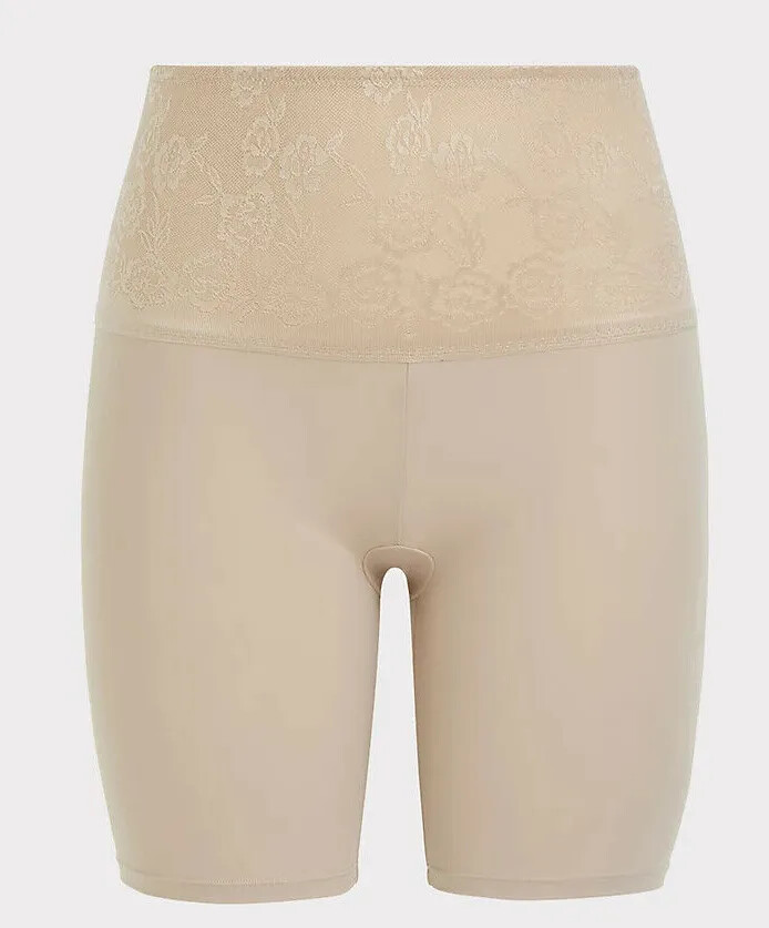 Torrid BEIGE MICROFIBER 360° SMOOTHING high waist short NWT sz 1x 2x 3x 4x plus