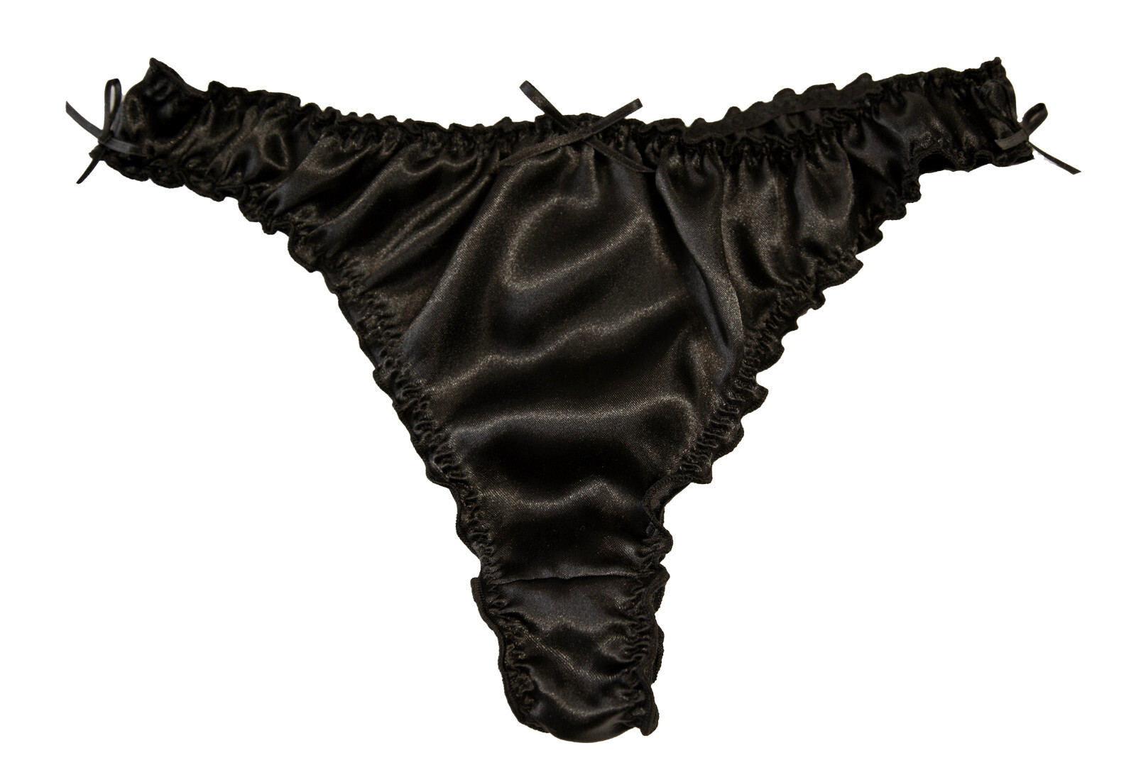 Satin Thong Sexy Panties Knickers lingerie Black and Red Pink UK MADE sexy