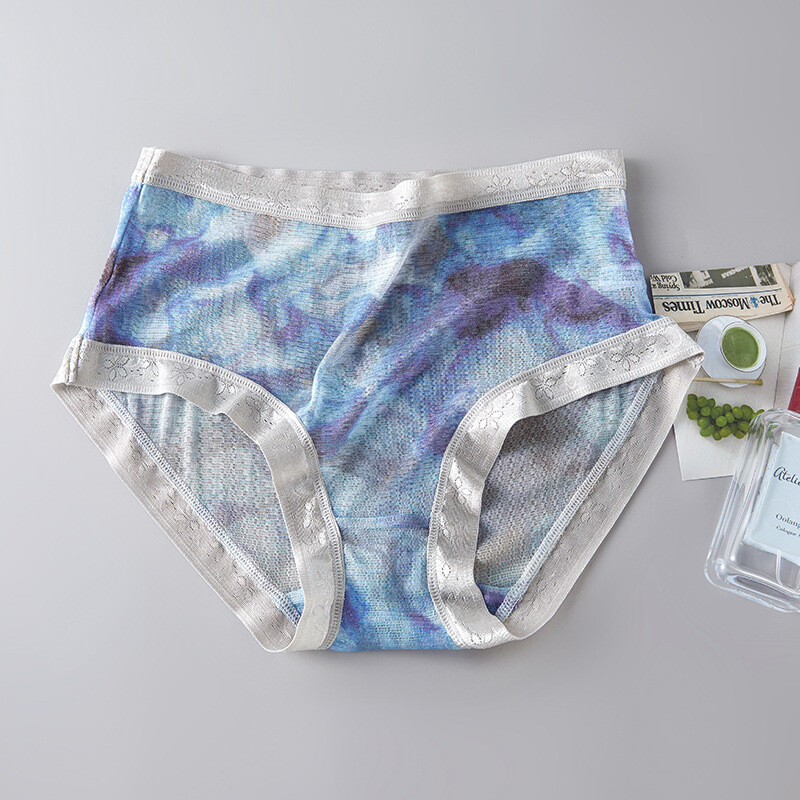 8 Pairs Mulberry Silk Underwear Briefs Silk Lady Panties Perspective Panties new