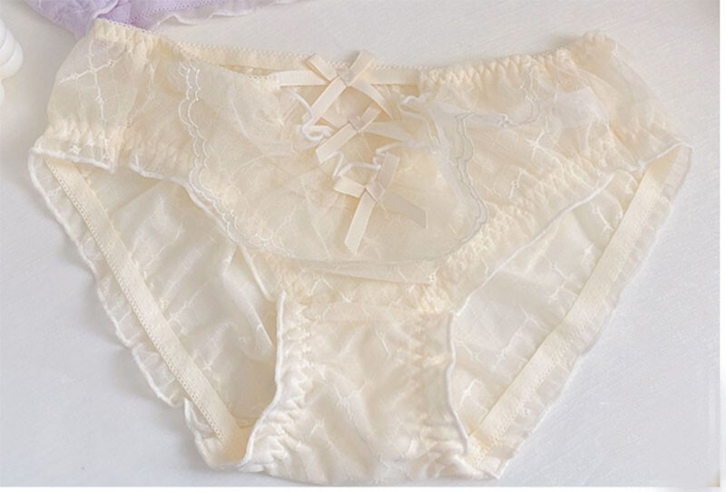 Sexy Japanese Lolita Girls Lace Panties Briefs Mesh Underwear Sweet Underpants