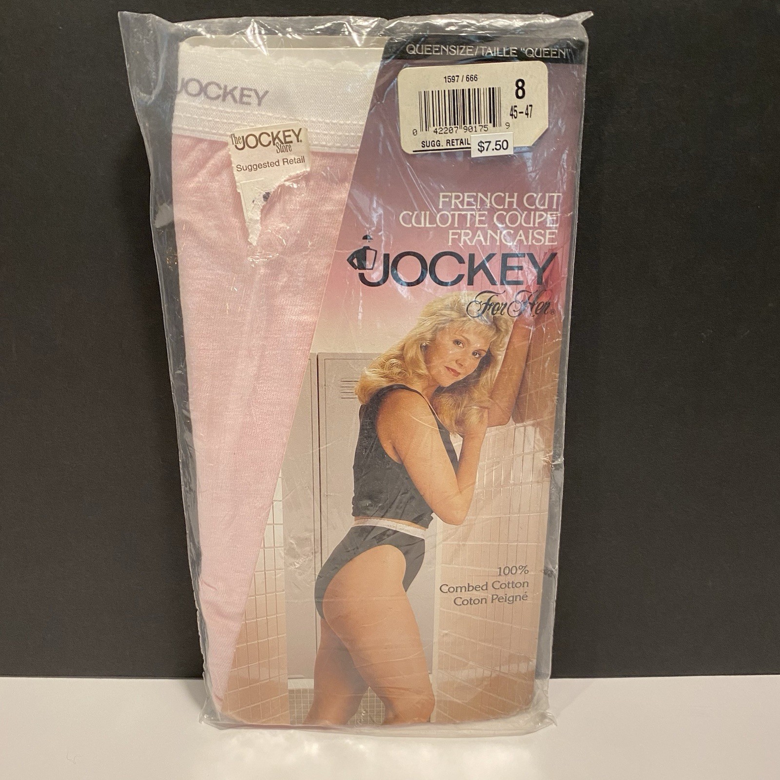 Lot Of 3 Jockey French Cut Panties 100% Cotton Underwear Size 8 Queen NOS