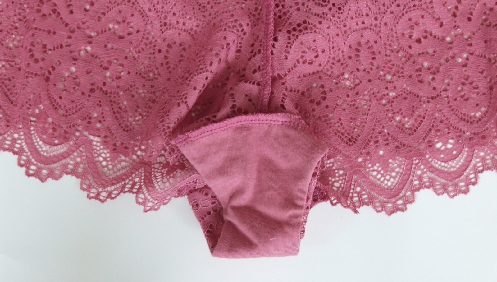 EX Chainstore size 10 boy short knickers panties briefs stretchy lace Pink