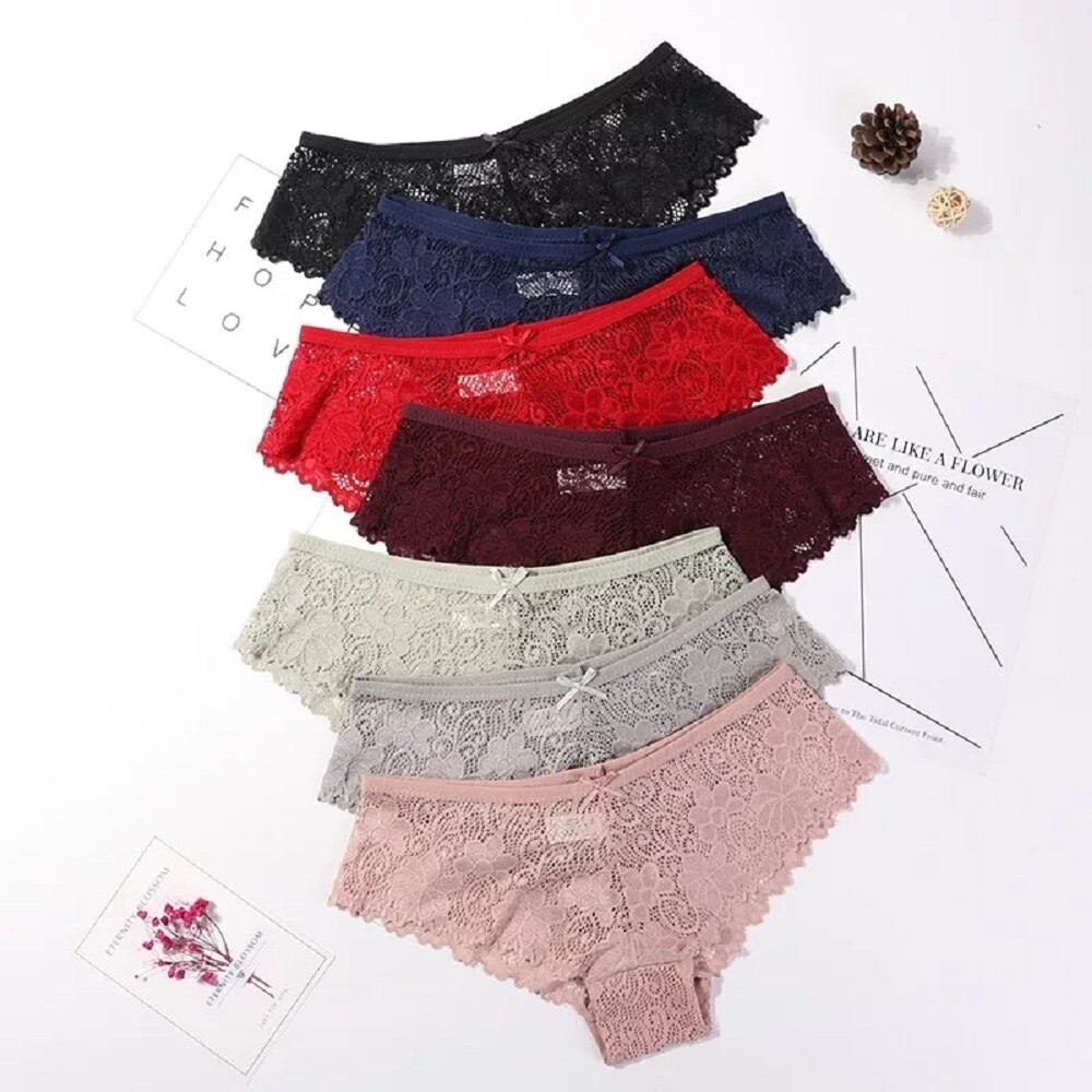 HQ Lace Bikini Panties Sexy Fashion Cozy Thong G-String Lingerie Women Underwear