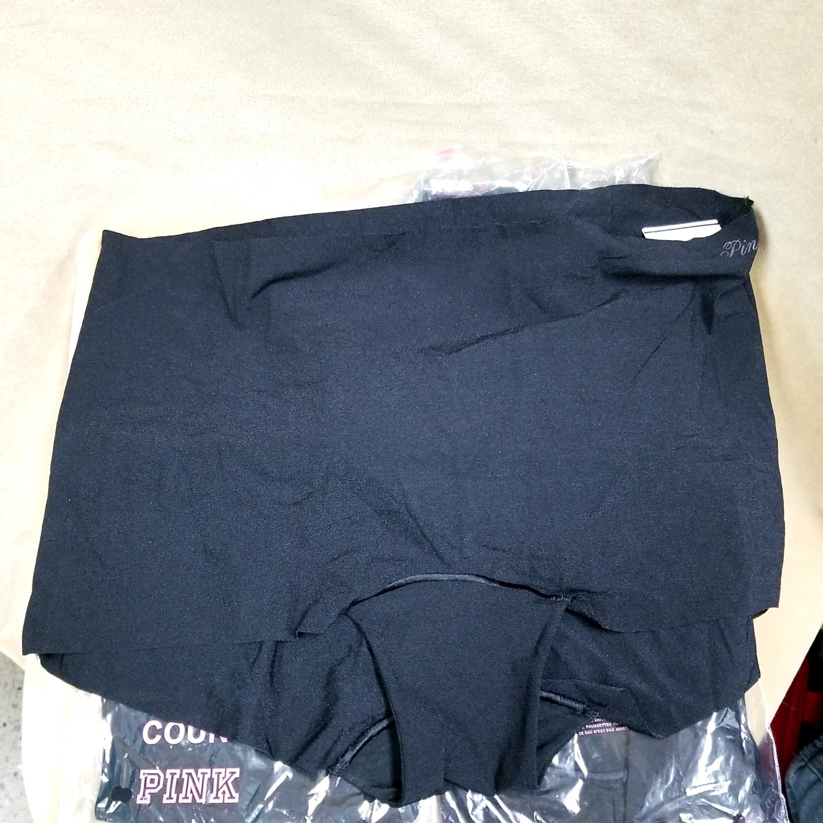 4 NWT Victoria’s Secret Pink Black Seamless High Waist Shortie Underwear Panties