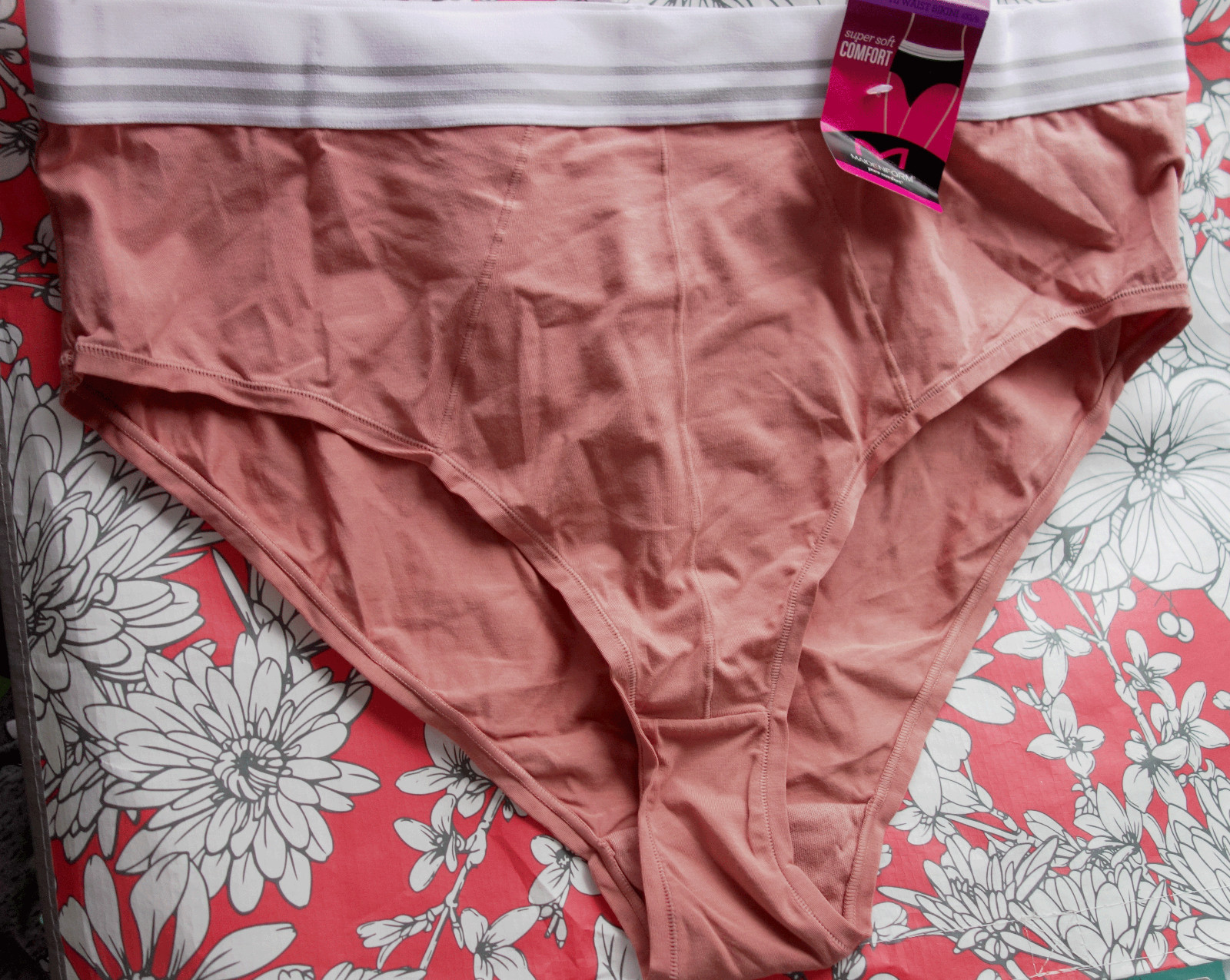 MAIDENFORM Hi Waist Bikini Panty Women SIZE 2XL NWT Style DM032C Rose