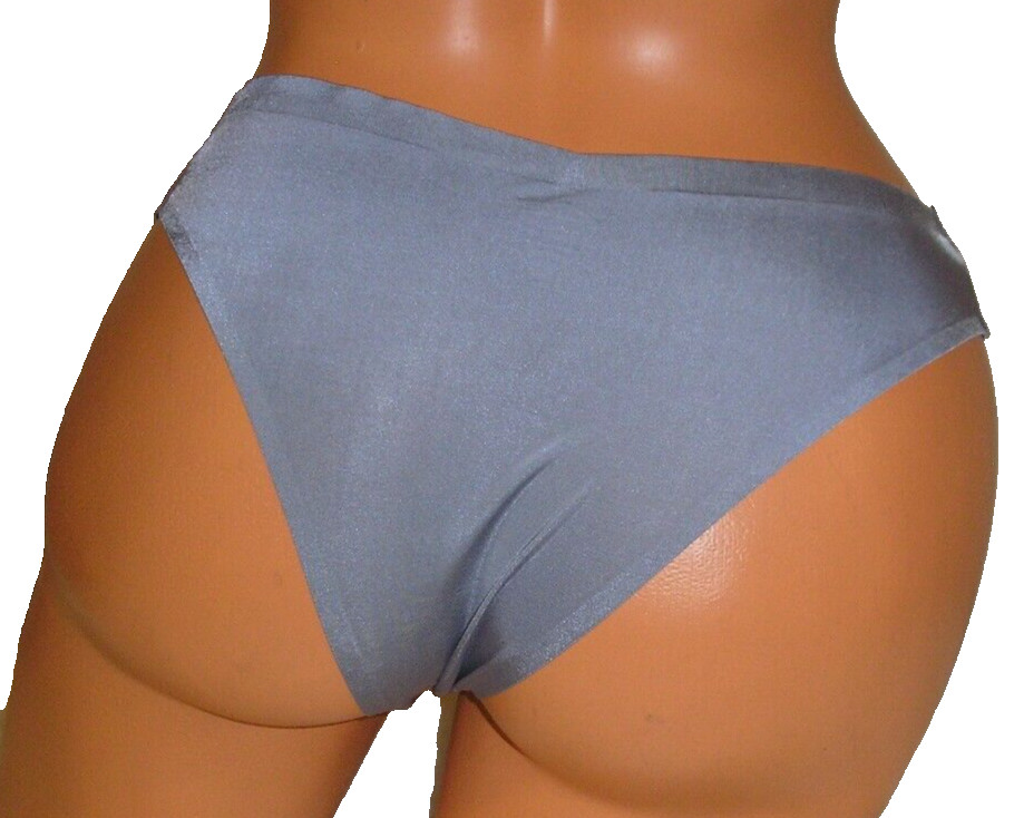 Panties Lingerie Light Gray Floral Lace Side Bikini Large Adult Gift