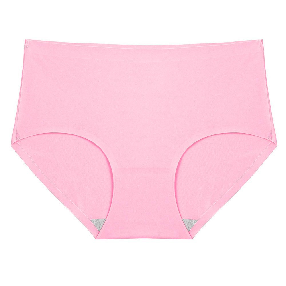 2 Pack Women’s Seamless Briefs Panties Pink Solid Breathable No Show Comfort