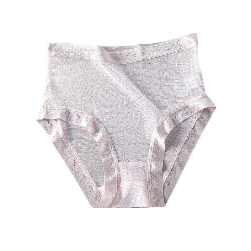 2 Pairs Mulberry Silk Underwear Women Briefs Thin Silk Panties 2 Layers Crotch