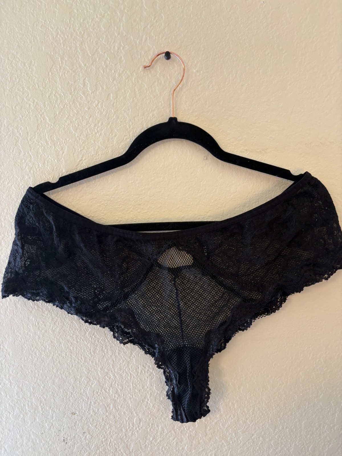Torrid Black Lace Mesh Cheeky Panty Size 2 Plus Size