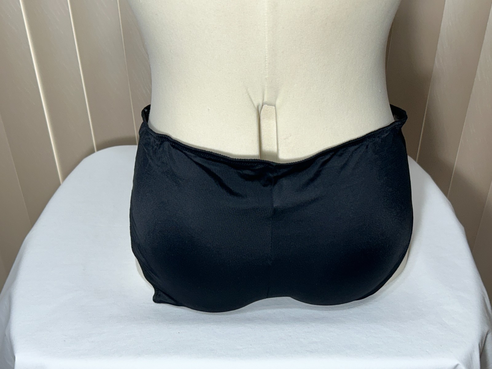 INC Underwear 2X Full Brief Sheer Lace Detail Panty Black International Concept
