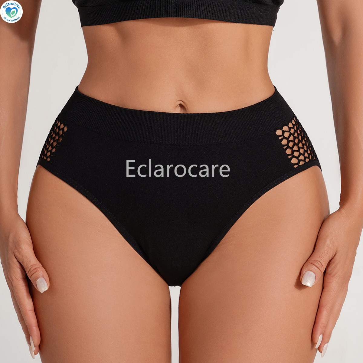 4pcs Women’s Mid-Rise Triangle Briefs: Mesh Openwork Breathable Comfortable
