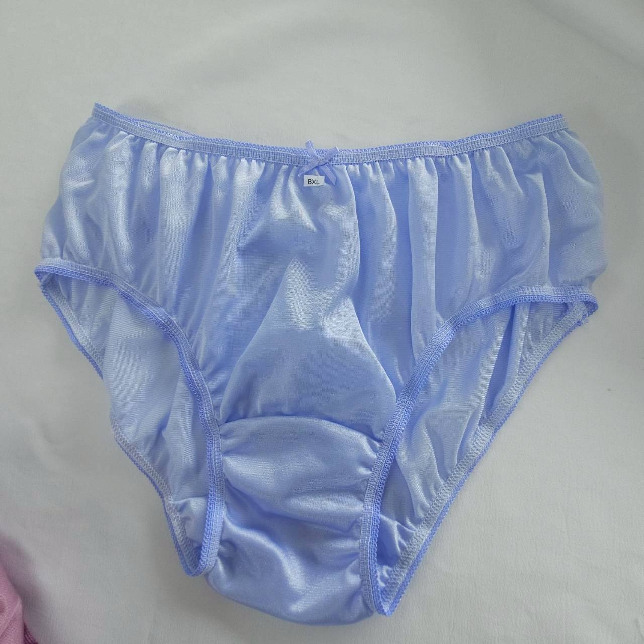 6pc Bikini Women Underwear Light Nylon Panties Soft Briefs Hip 38″-42″ XL/Purple
