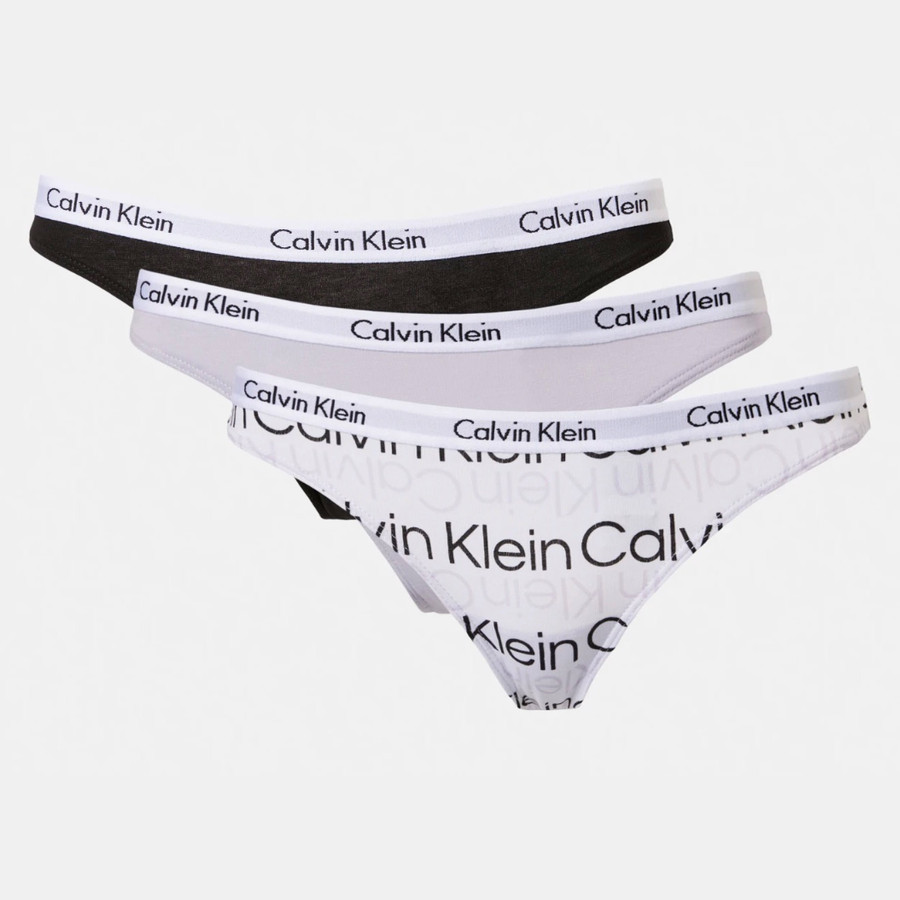 3 PACK CALVIN KLEIN WOMENS COTTON G STRING THONG UNDERWEAR UNDIES HIP BRIEFS