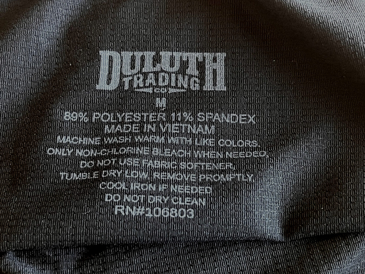 524 DULUTH Trading Co Medium Black Hi Cut Leg Signature Waist Brief Panty NWOT