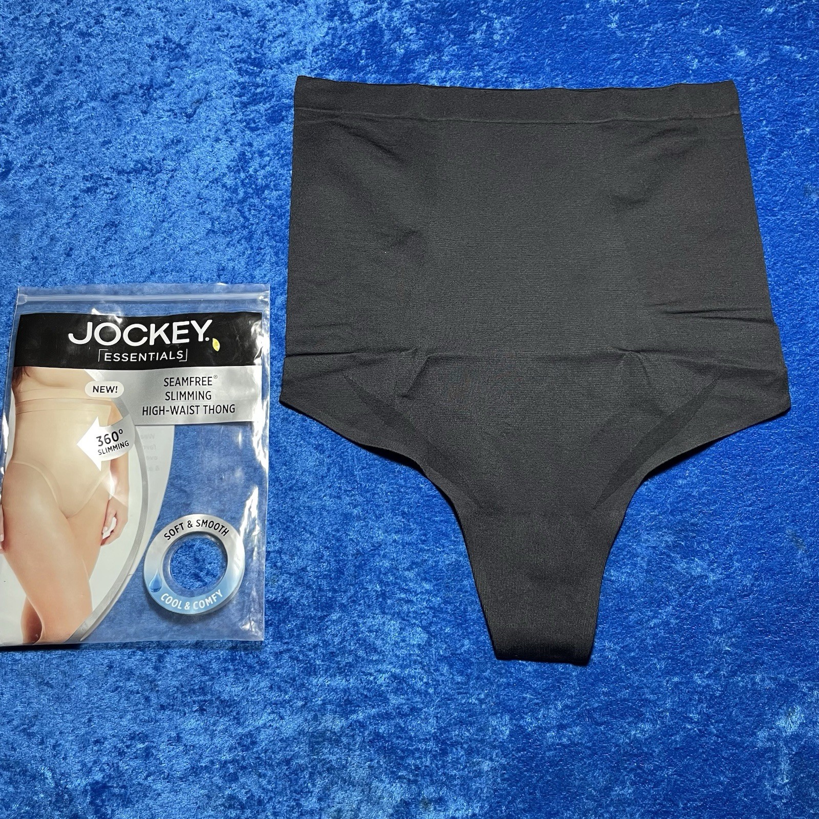 Jockeys High Waist Slimming Thong Girdle Panties 3XL Black Panty