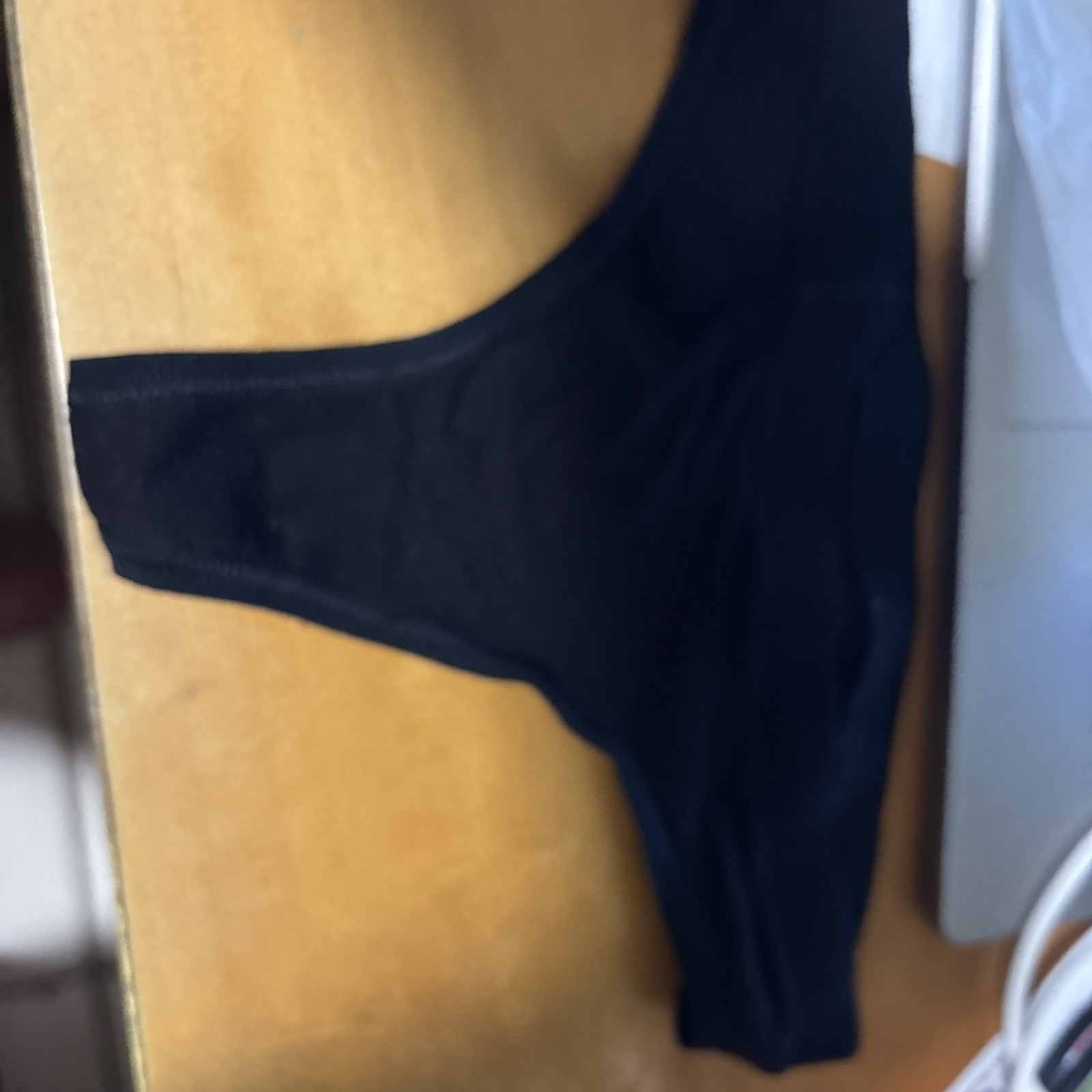 NWOT nordstrom Black Thong Panty Xxs