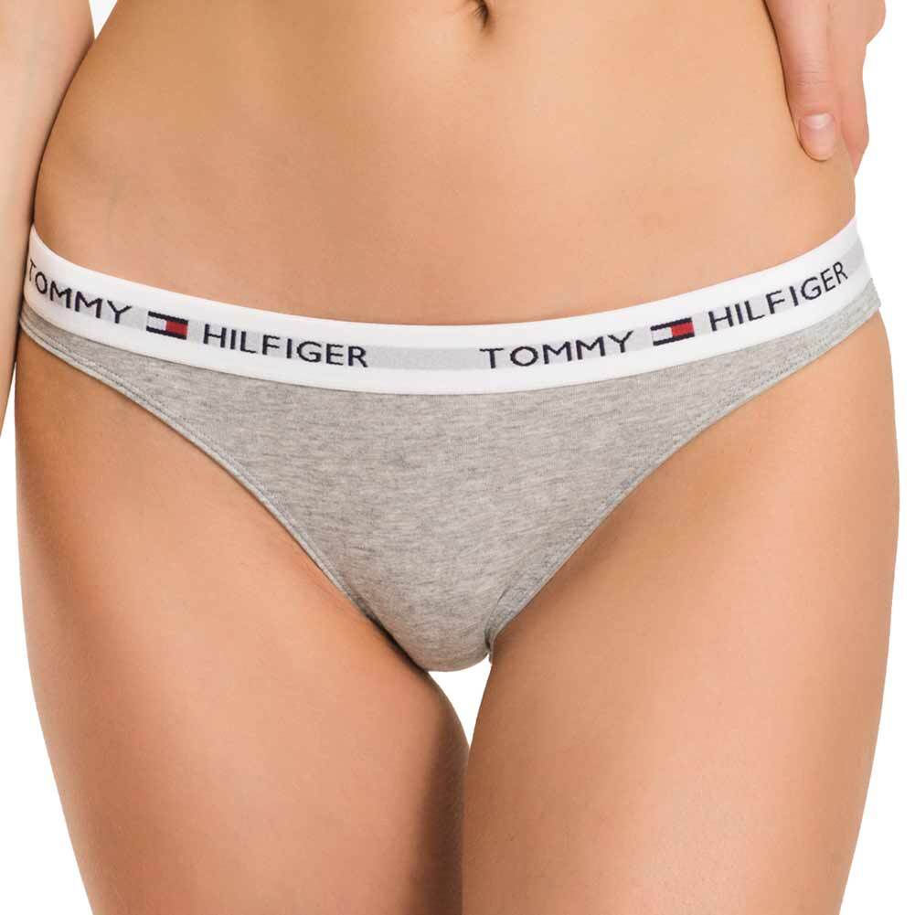 Tommy Hilfiger Iconic Cotton Bikini Briefs Black / Heather Grey
