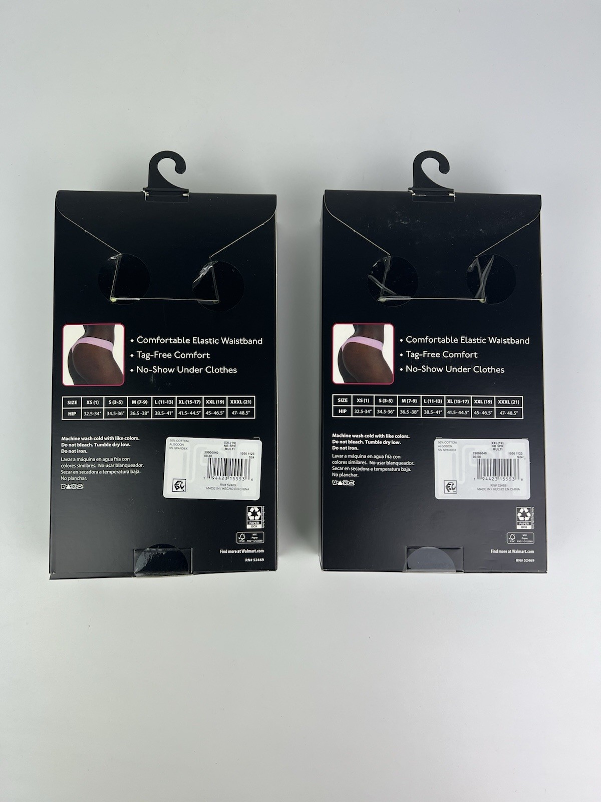 NEW LOT Of 2 NO BOUNDARIES Women’s Thong Panties Size XXL (19)