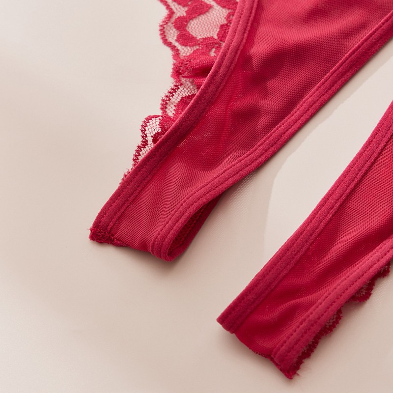 3 Pack Lot Plus Size Sexy Womens Crotchles Panties Brief Lace Underwear Lingerie
