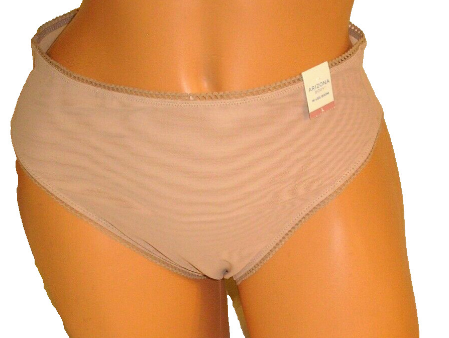 Panties Lingerie Arizona Body Beige High Leg Bikini Large Adult Gift