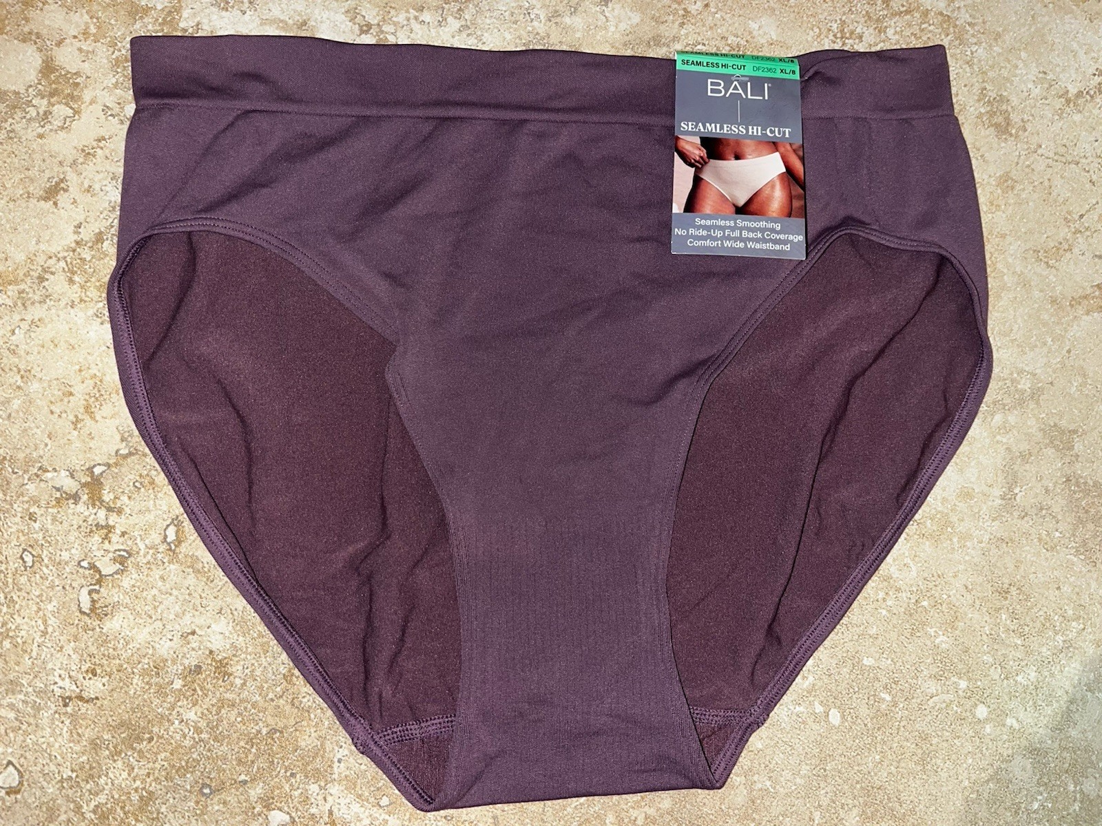 NWT BALI Seamless Smoothing HI CUT Panty #2362 XL 8