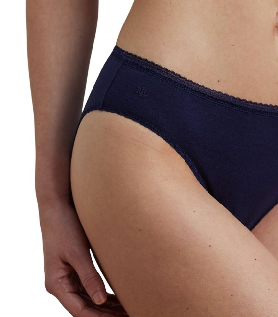 Lauren Ralph Lauren Women’s French Cut Bikini Underwear DARK BLUE