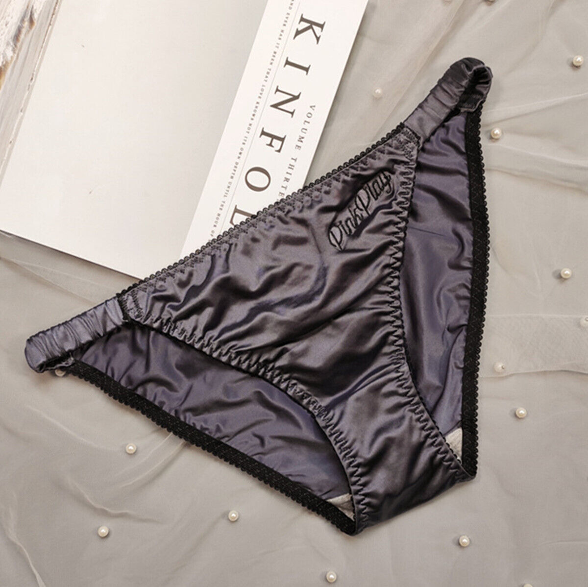 1/5 Pcs Lot Womens Sexy Satin String Bikinis Panties Silky Briefs Underwear