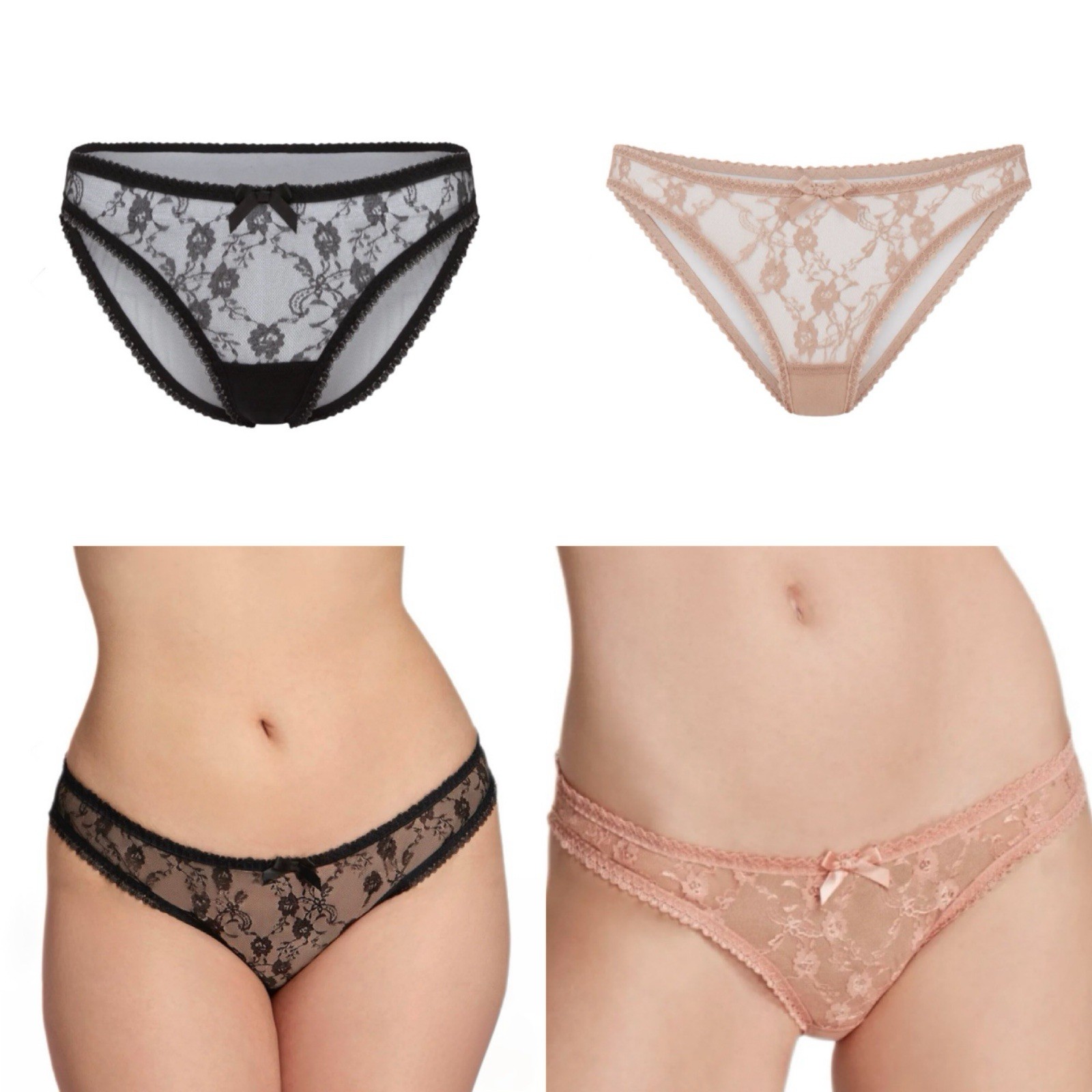 Agent Provocateur Laily Briefs Black 4 (L), Praline 3 (M) With Box NWT
