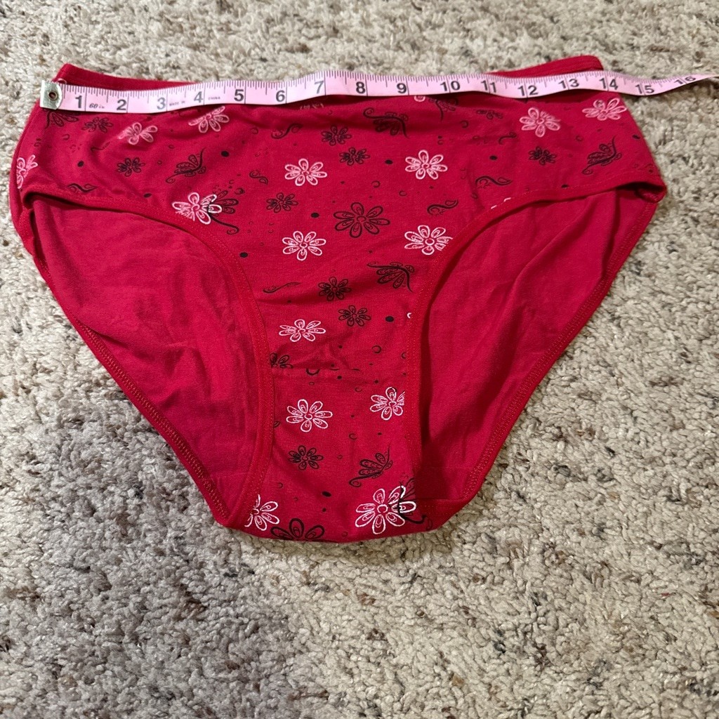 Women’s Unbranded Panties XL Black Pink Red Beige 4-Pack