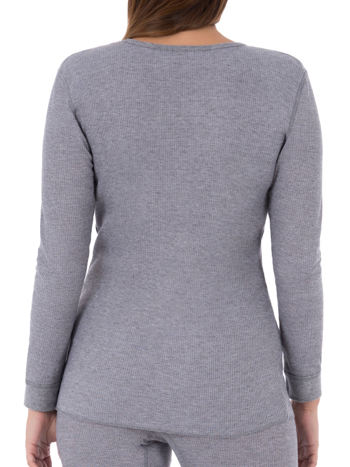 Fruit of the Loom Long Sleeve Thermal Top teens Size L 12/14 Grey