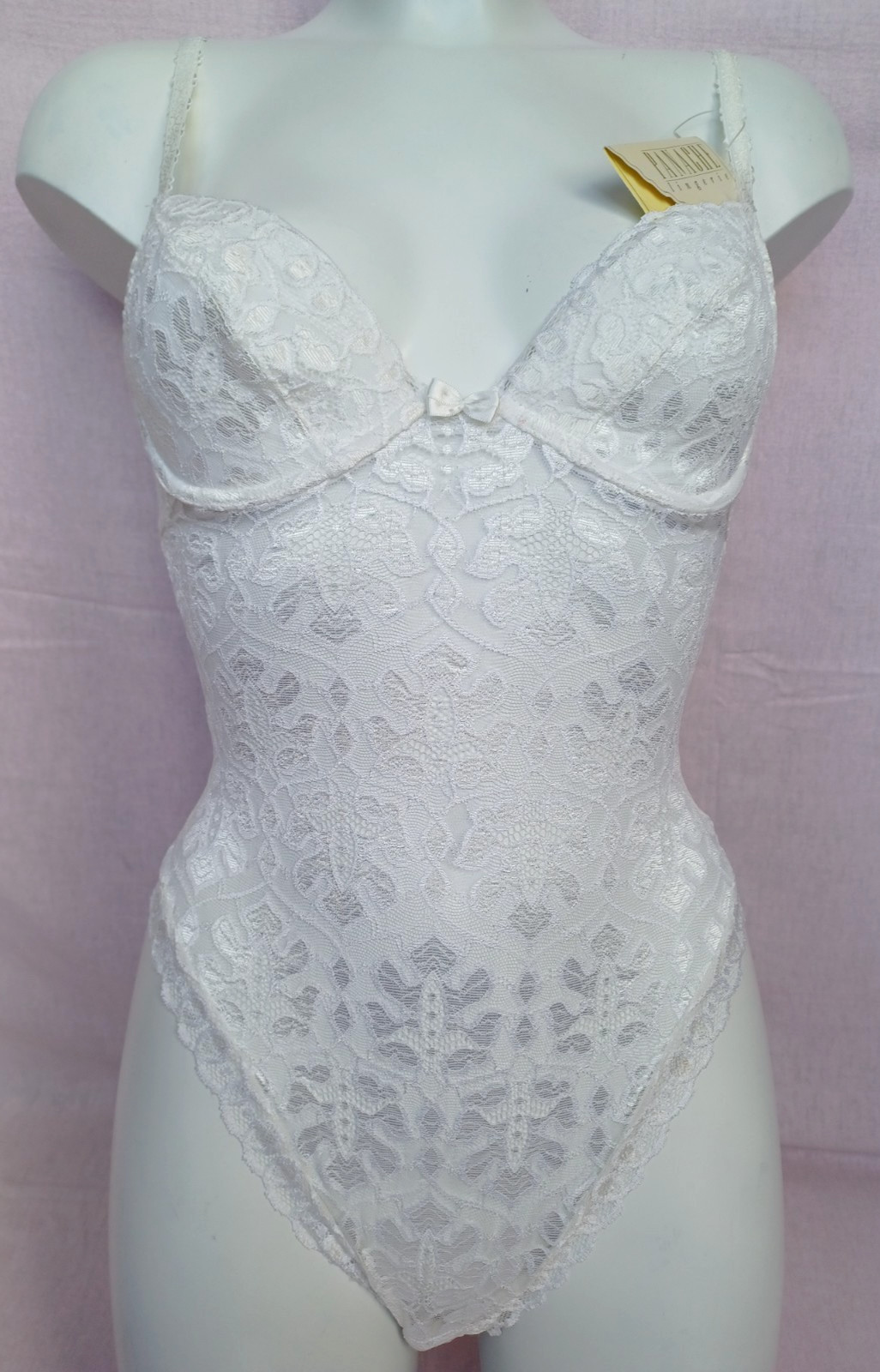 PANACHE Lingerie Beautiful Florencia Stretch Floral Lace Satin Bow Bodyshape 32D