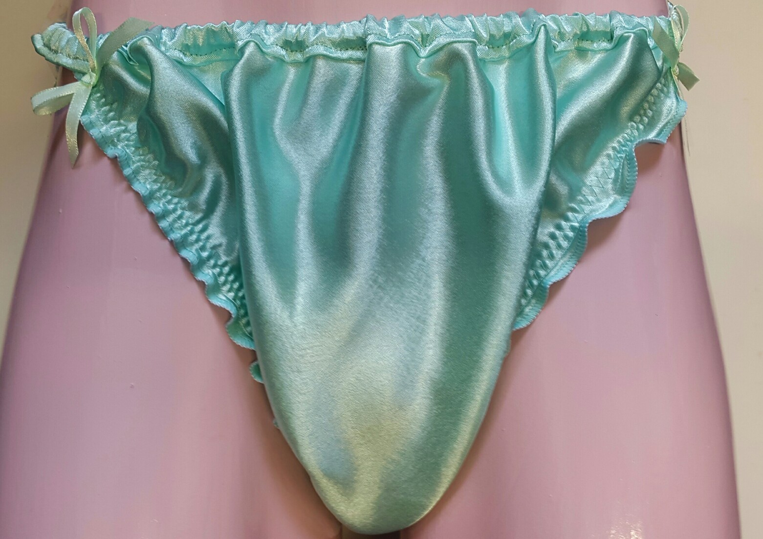 🌸MADE TO ORDER* SATIN Tanga style “SISSY “Knickers any size..any colour🌸